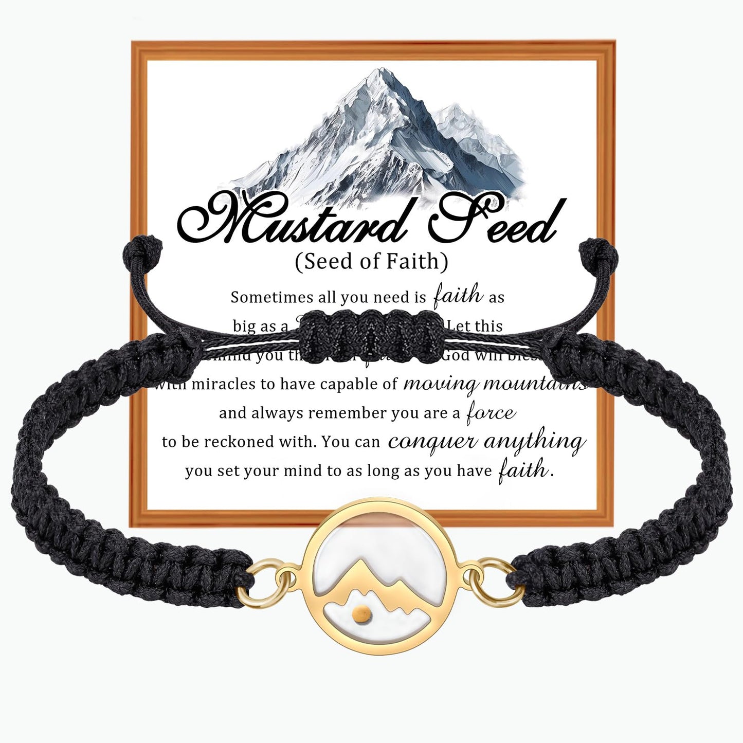 Faithful Mustard Seed Bracelet with real preserved mustard seed