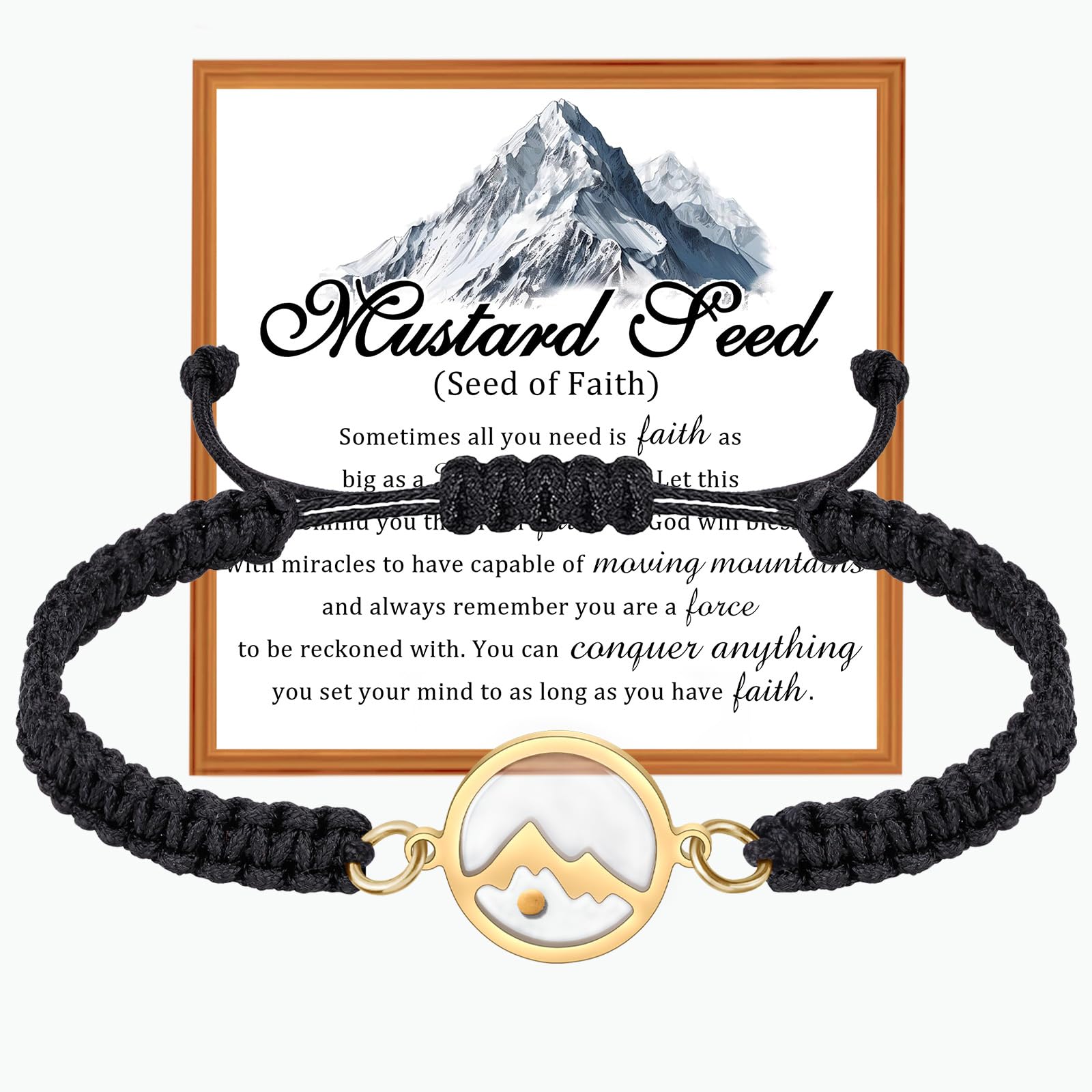 Faithful Mustard Seed Bracelet with real preserved mustard seed